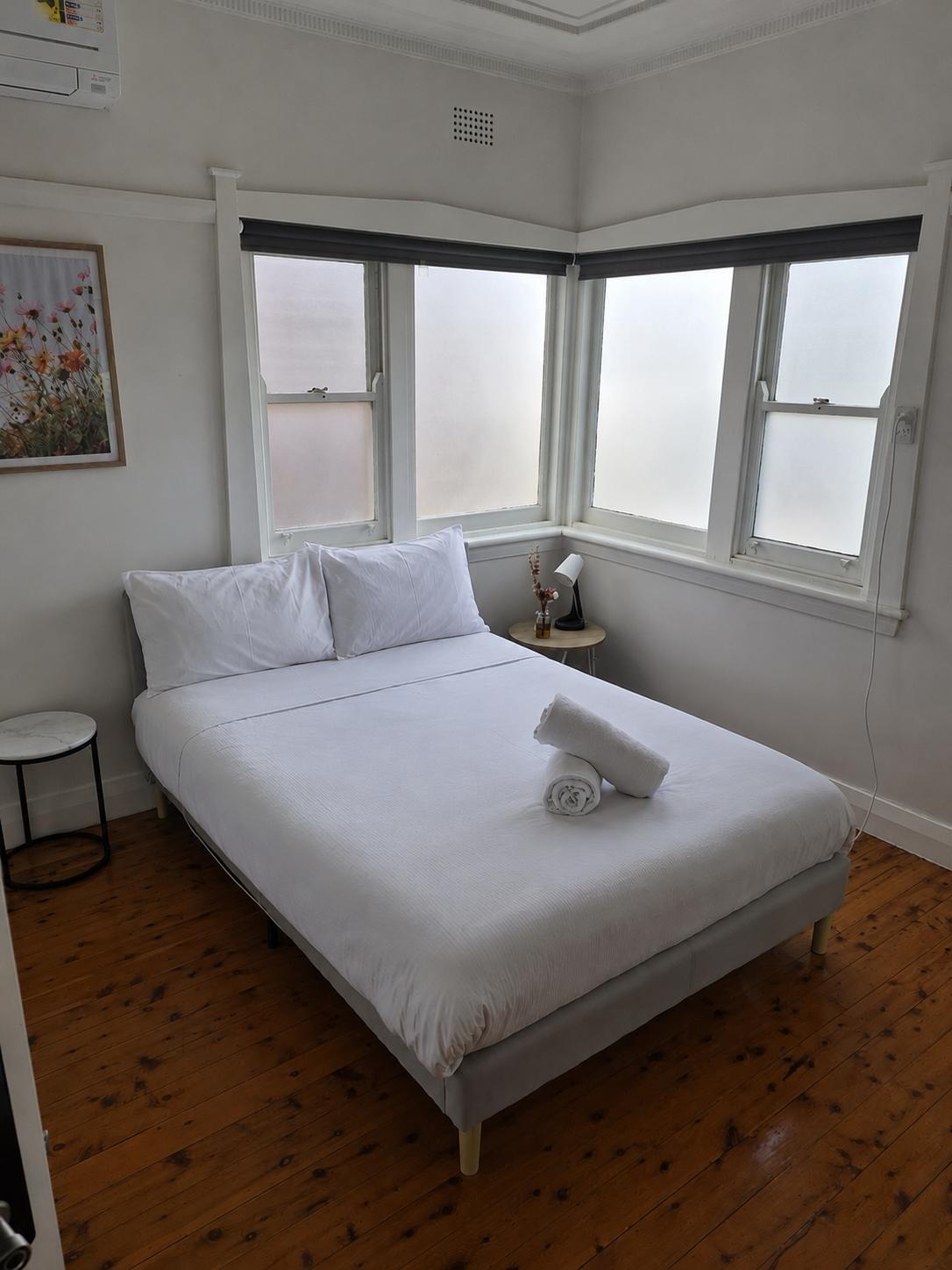 Airbnb bedroom after Viva Fresh cleaning