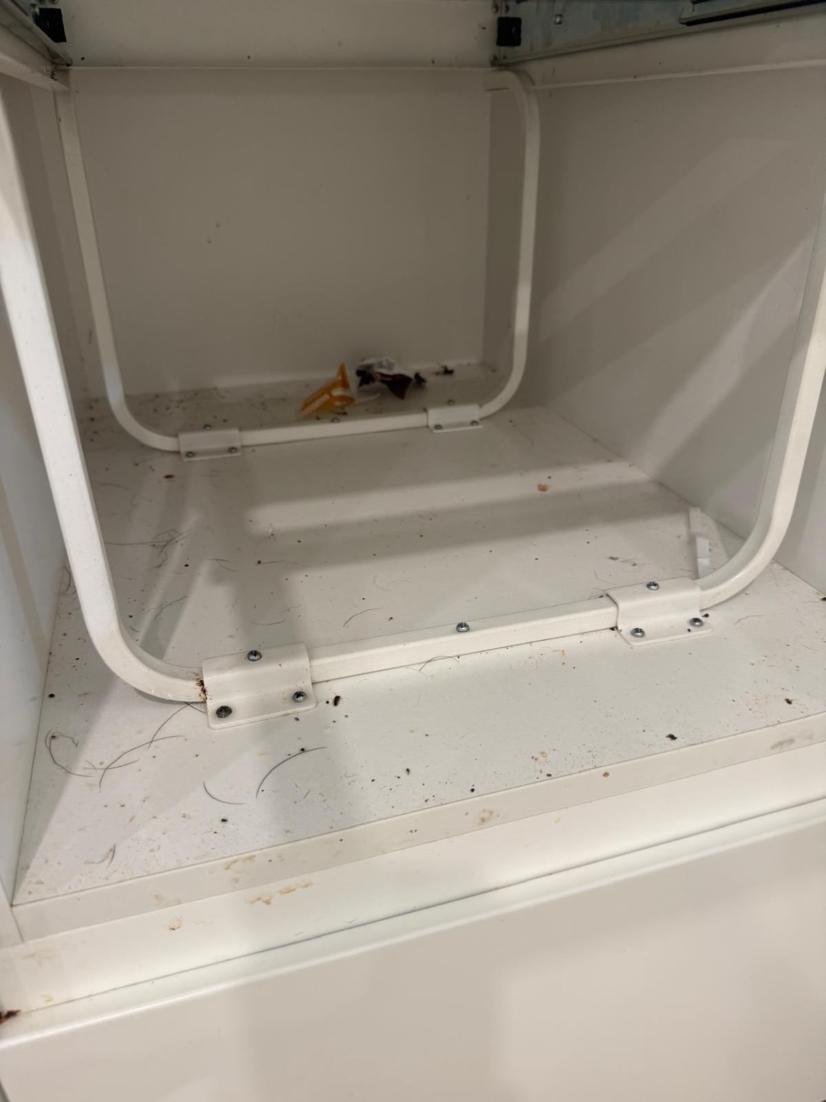 Microwave before domestic cleaning